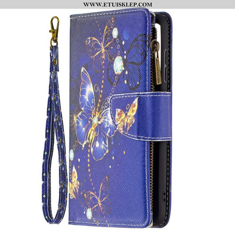 Etui Folio do Samsung Galaxy S21 FE Motyle Butterflies Zip Pouch